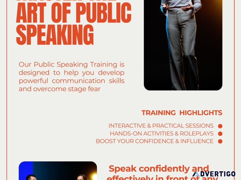 Master the art of public speaking & business english