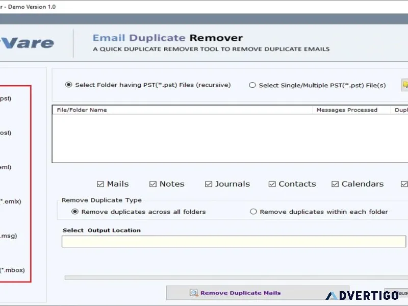 Eliminate duplicate emails in outlook with trustvare software