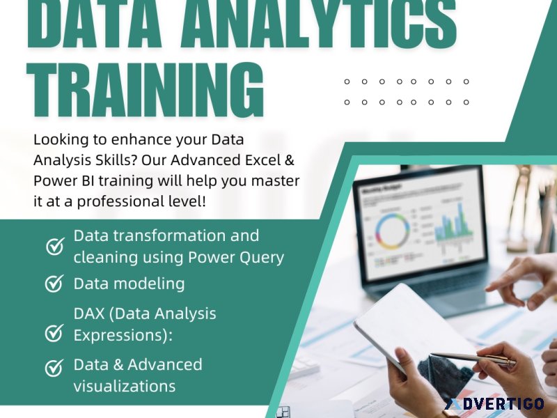 Become a data analyst with power bi & advanced excel training