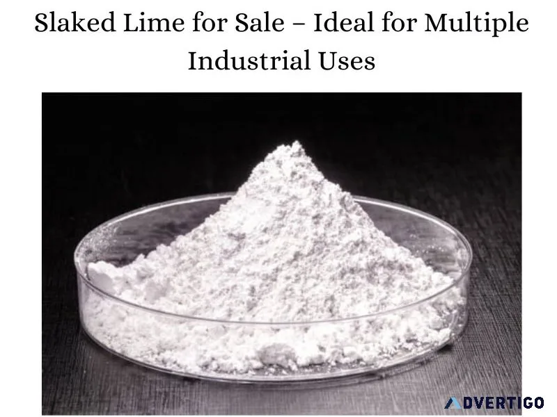 Slaked lime for sale – ideal for multiple industrial uses