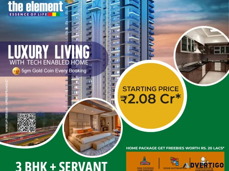 The element 3 bhk luxury home in siddharth vihar