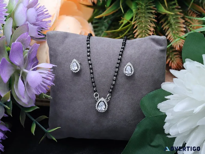 Silver mangalsutra