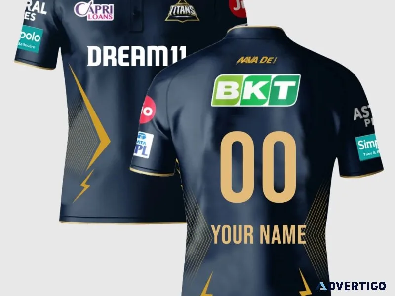 Gujarat titans cricket t-shirt – ultimate fan gear