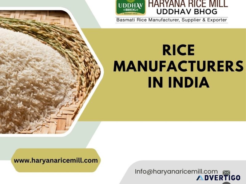 Rice manufacturers in india