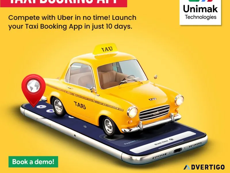 Launch your taxi business with our uber clone app unimak tech