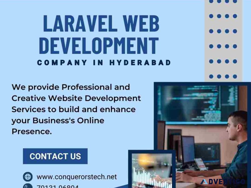 Laravel web development company in hyderabad | +91 701 319 6804