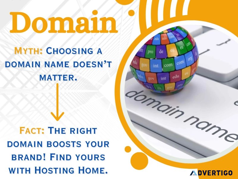 Get your perfect domain name with hosting home