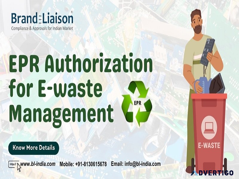 Obtain epr certificate for e-waste with brand liaison