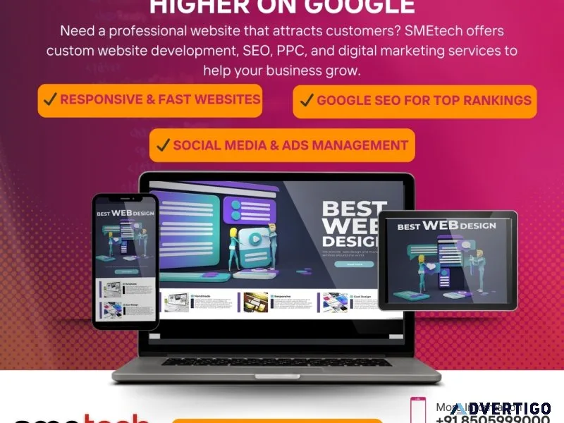 Need more customers? get a business website & seo today