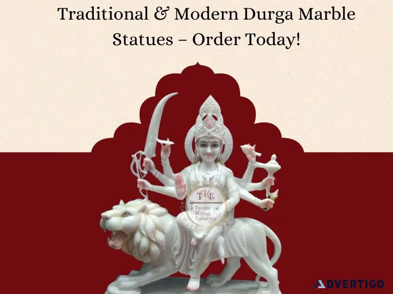 Traditional & modern durga marble statues – order today