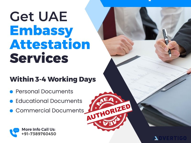 Looking for uae embassy attestation in bhopal?