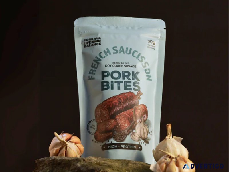 Authentic french saucisson bites for snack lovers