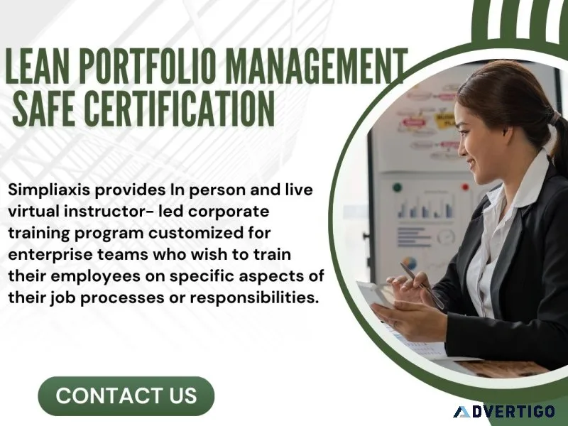 Lean portfolio management safe certification-simpliaxis