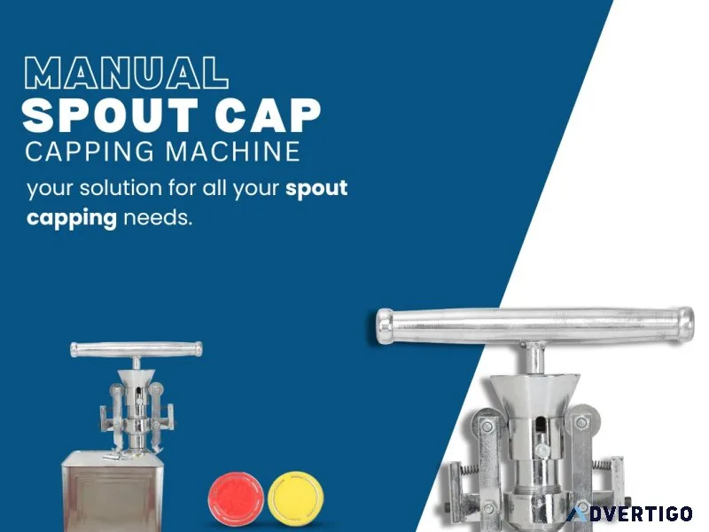 Plastic spout capping machine