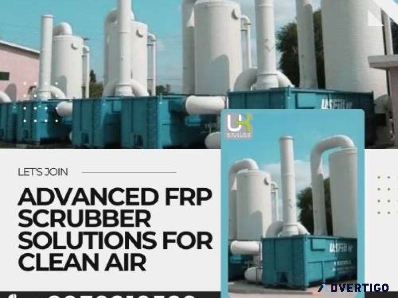 Frp scrubbers for industrial applications