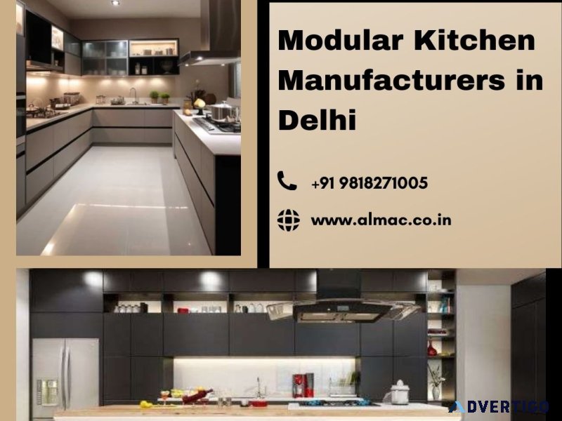 Top modular kitchen manufacturers in delhi for stylish homes