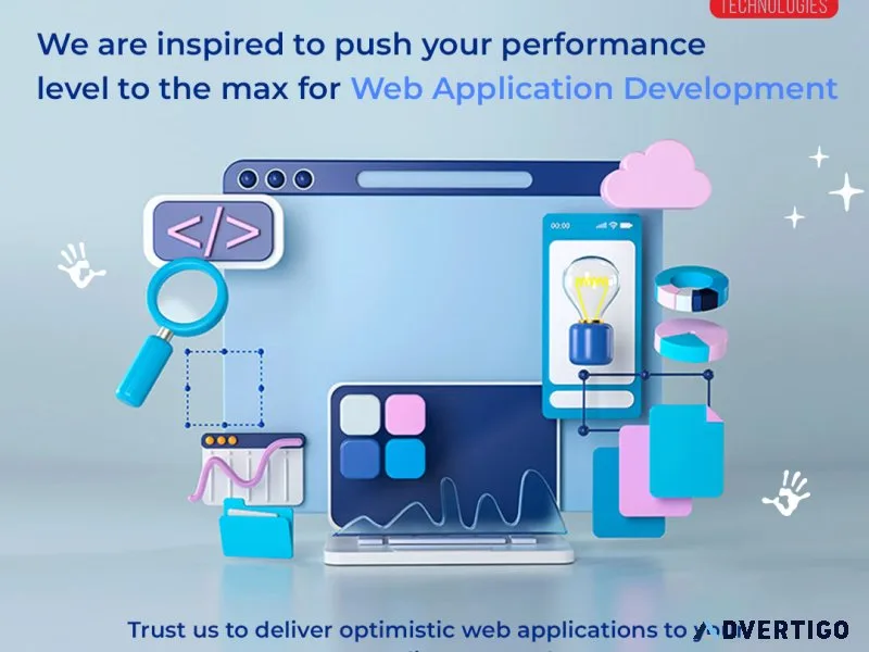Custom website app development services, web app development com