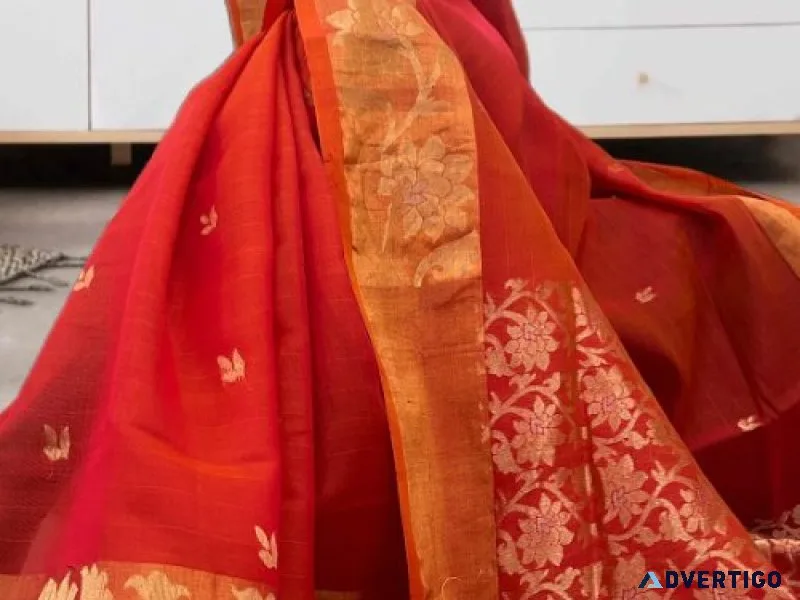 Graceful cotton handloom saree for everyday elegance