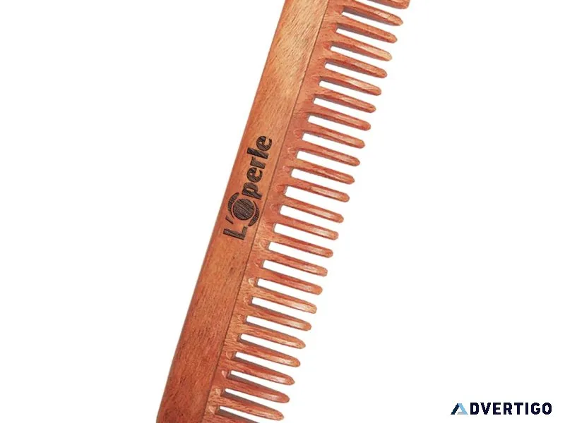 Loperle neem wood comb (regular comb) controls hair fall