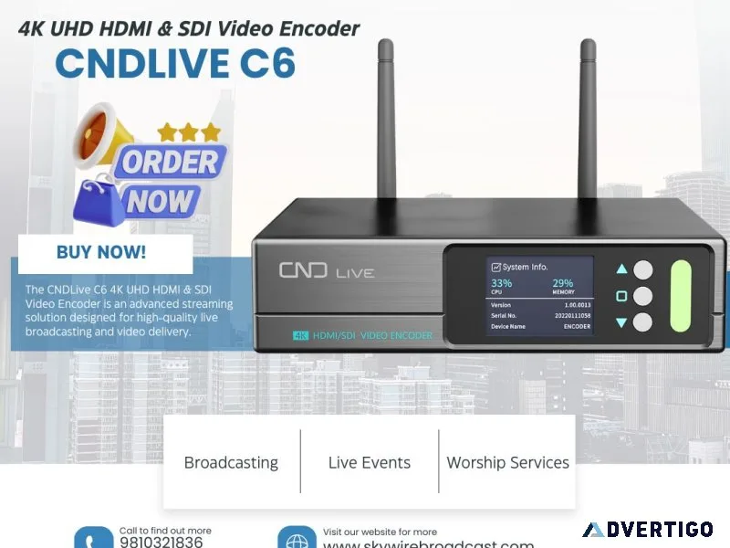 Affordable video encoder for professional streaming