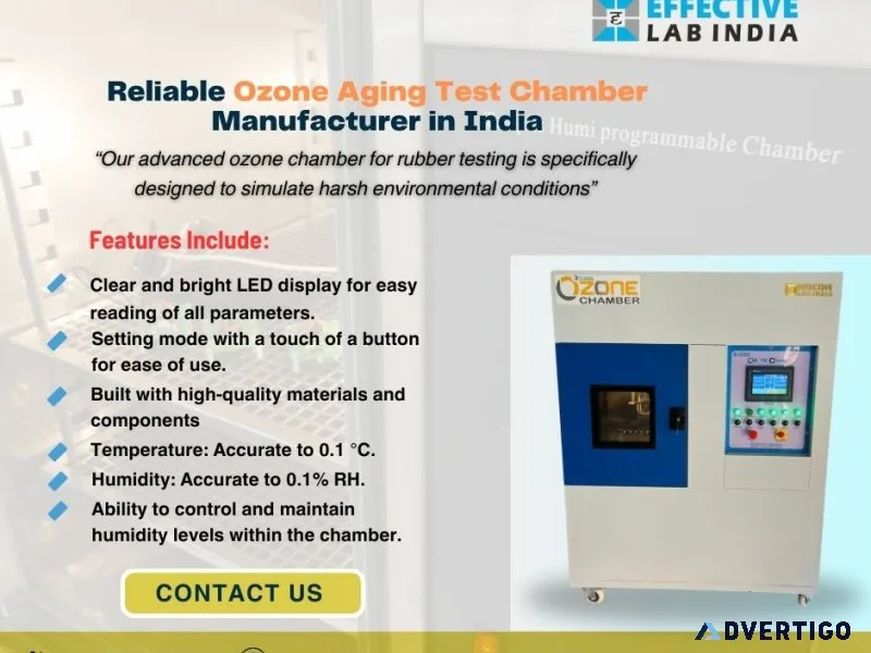 Reliable ozone aging test chamber manufacturer in india