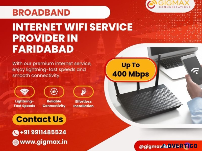 Best broadband internet wifi service provider in faridabad