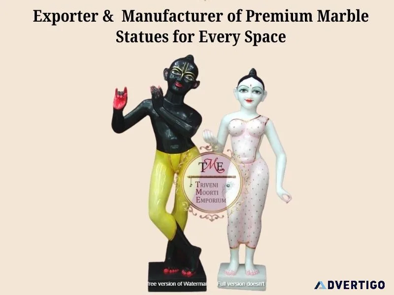 Exporter & manufacturer of premium marble statues for every spac