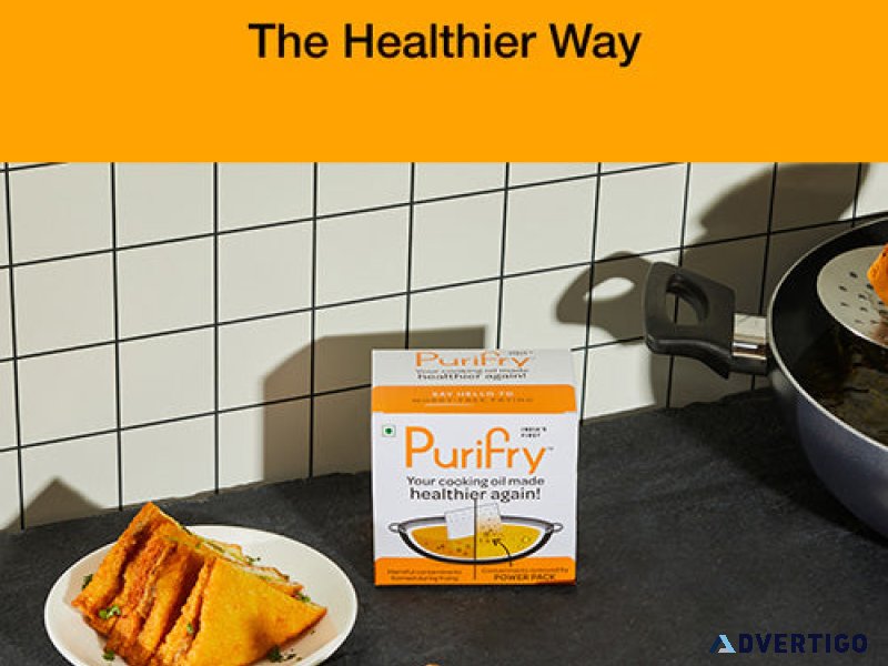 Purifry oil cleaner pouch – a smarter way to reuse cooking oil