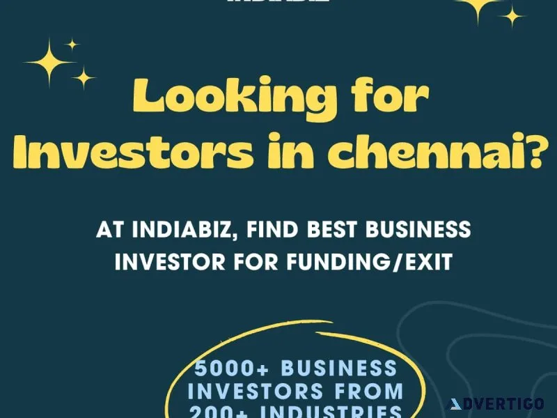 Business investors in chennai for funding/exit