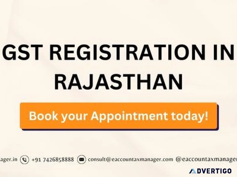 Gst registration rajasthan | gst registration near me