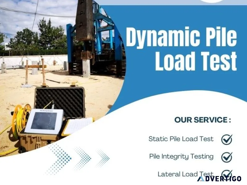 Dynamic pile load test | ceg test house