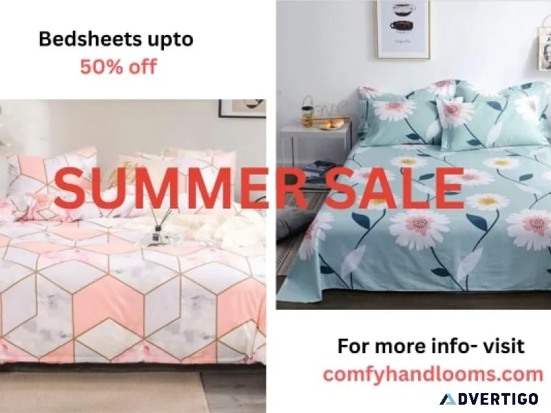 Soften your summer – bedsheets up to 50% off