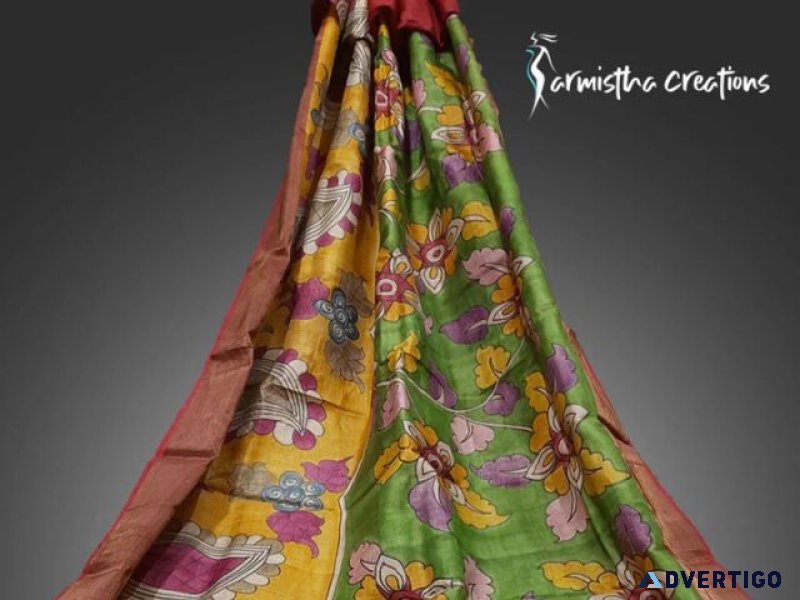 Explore hand painted murshidabad silk saree price online today