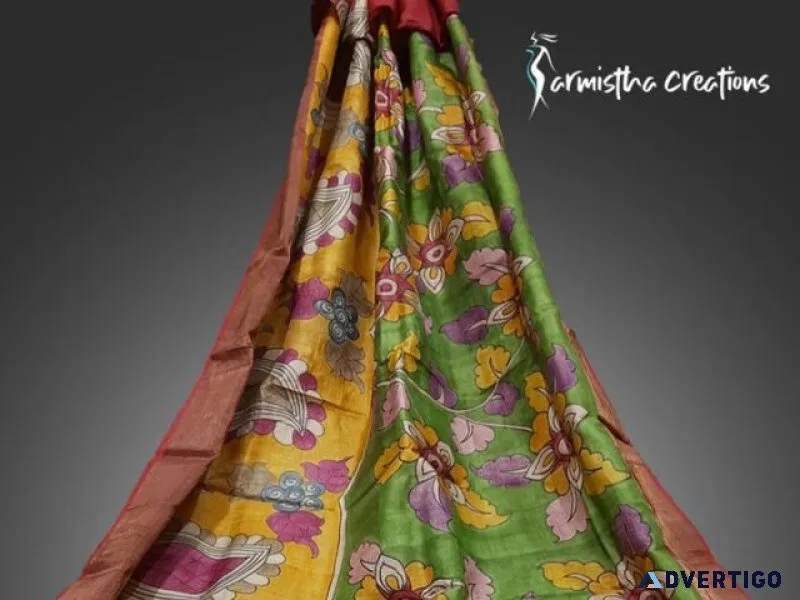 Explore hand painted murshidabad silk saree price online today