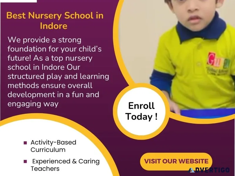 Discover the top nursery school in indore – guru global school
