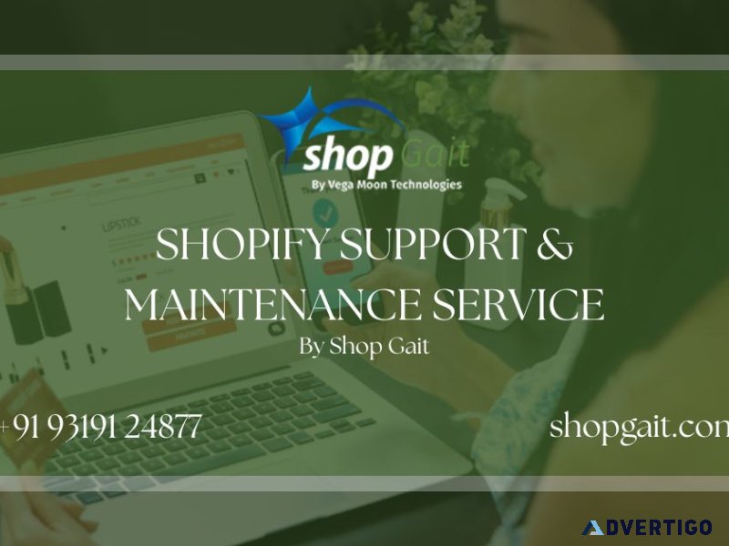 Shopify support & maintenance service