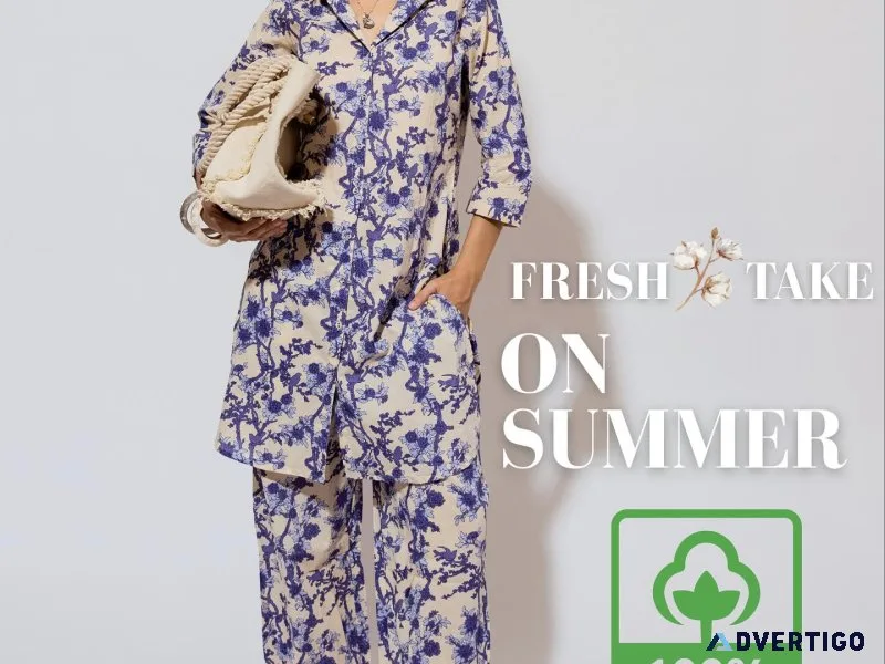 Long shirt co-ord set for women - feathers closet jaipur