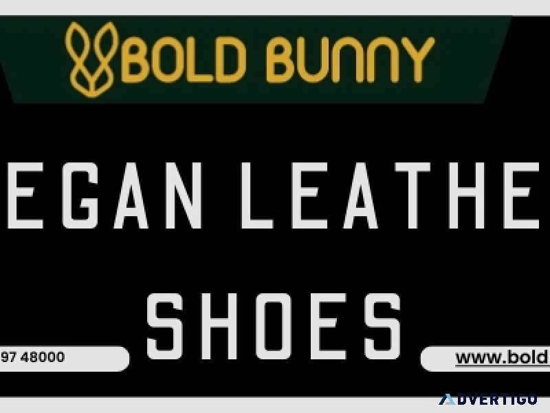 Premium vegan leather shoes for men | bold bunny