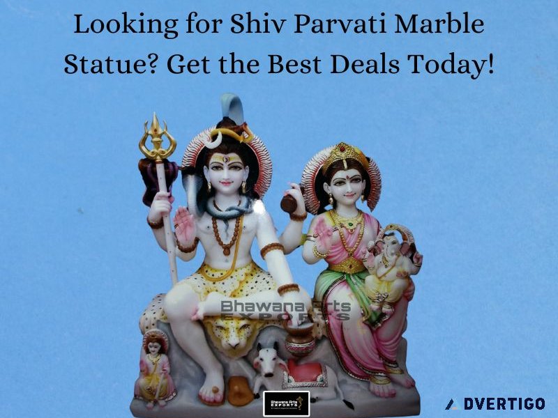Looking for shiv parvati marble statue? get the best deals today