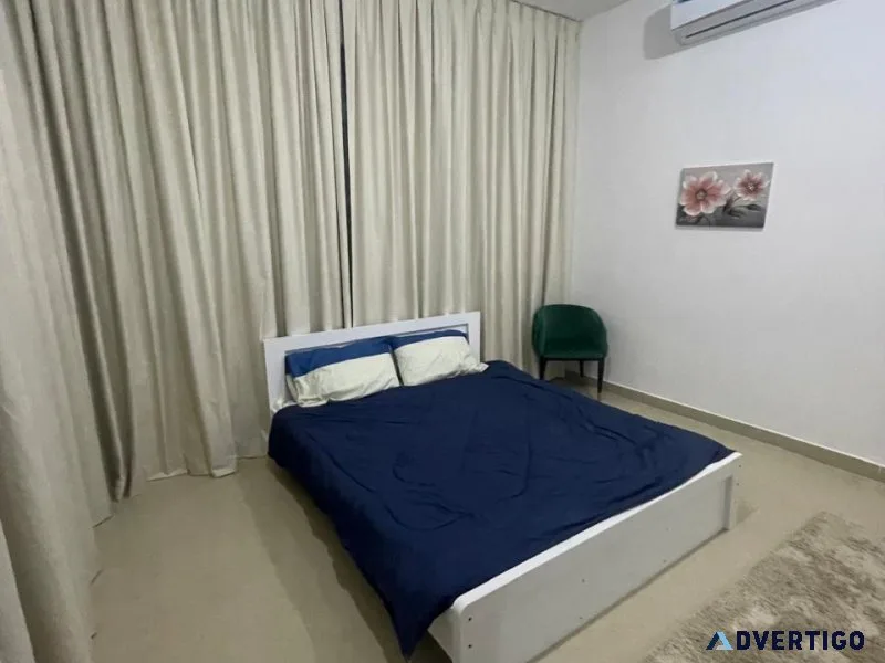 For rent fully furnished 1 bedroom in khalifa city a