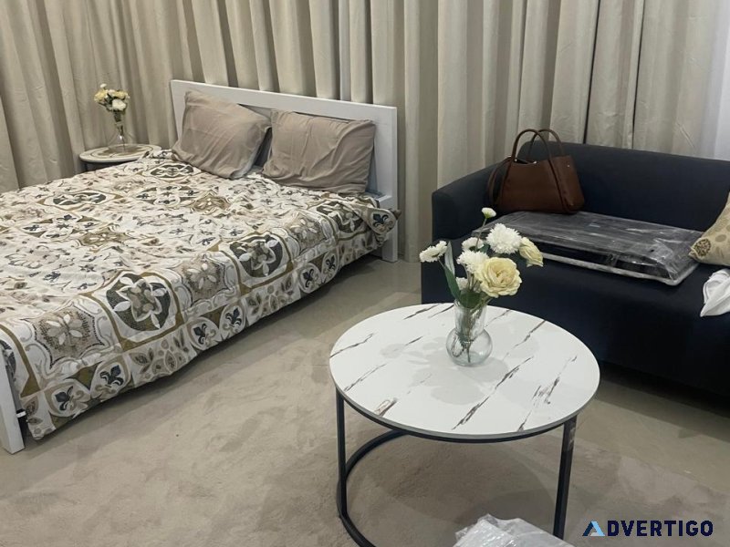 For rent fully furnished studio in khalifa city a