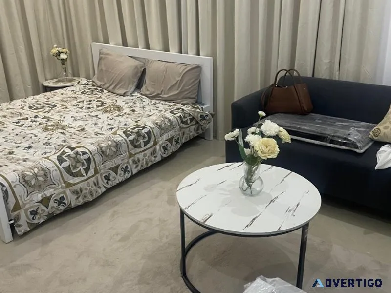 For rent fully furnished studio in khalifa city a