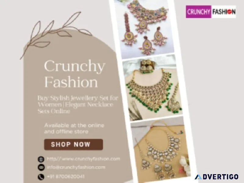 Modern necklace set for women – stylish jewellery sets online