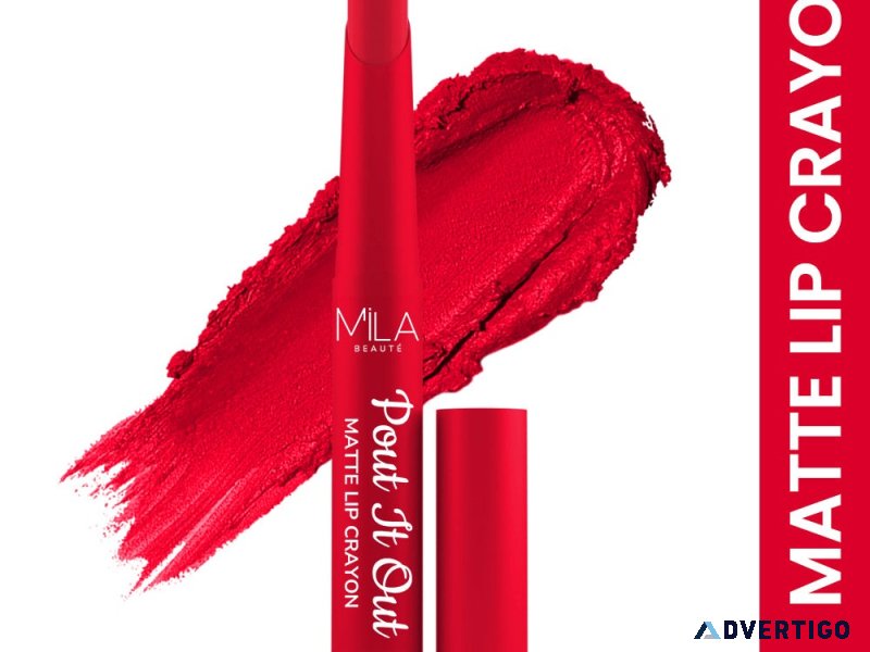 🔥 bold & beautiful red lipstick – shop now at mila beauté 🔥