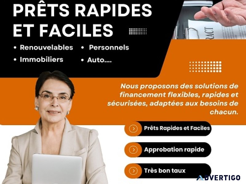 Obtenez un prêts renouvelables rapide avec delcourt finance en b