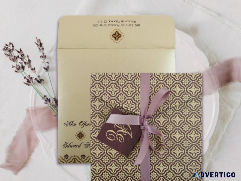 All in one wedding invitations | convenient and elegant designs