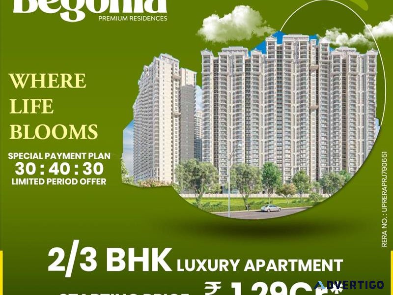 2 bhk apartment in nh24 by prateek grand begonia