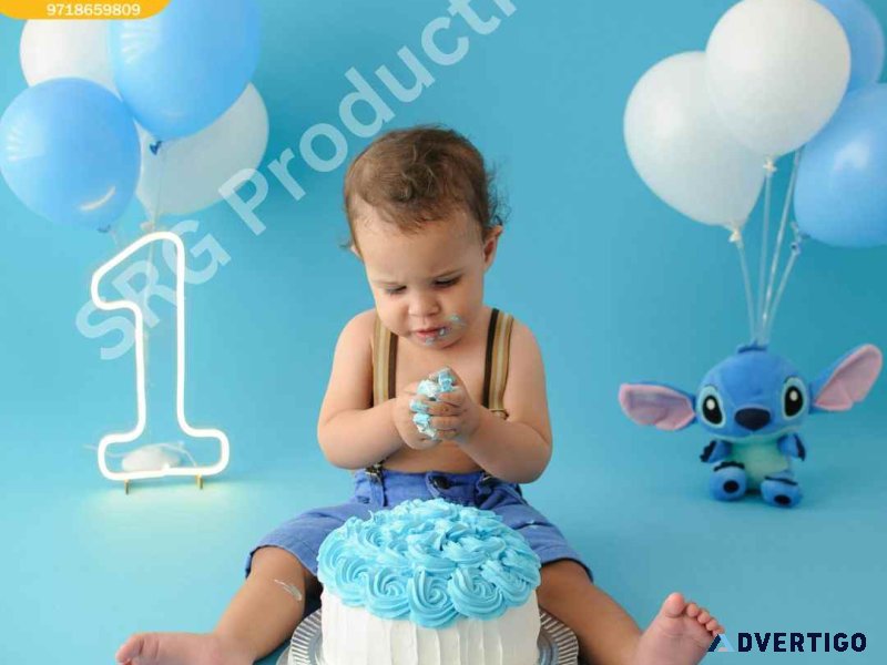 Best first birthday photoshoot in ghaziabad- srg production