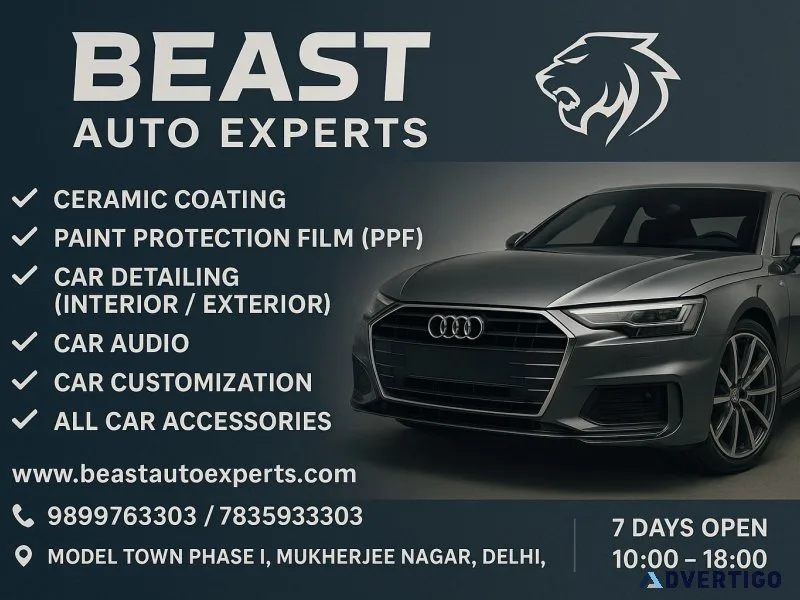 Best car paint protection film shop in model town, delhi