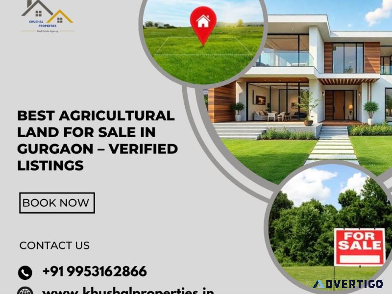 Best agricultural land for sale in gurgaon – verified listings b